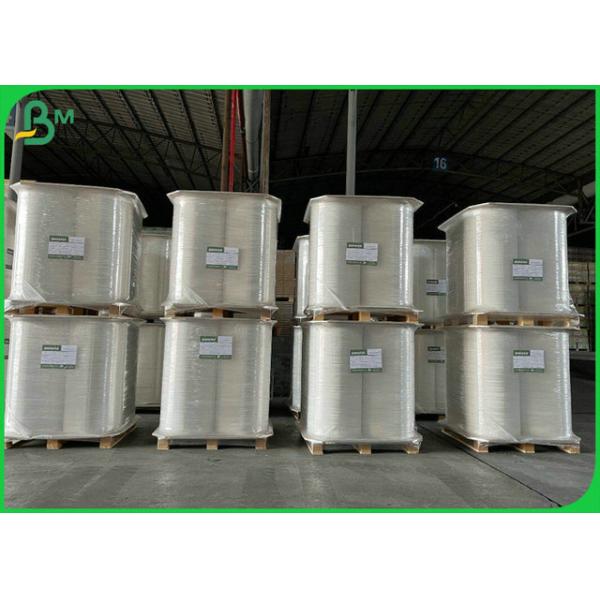 35Inch 47Inch Roll 65GSM 70GSM 80GSM White Thermal Paper Roll For Logistics label