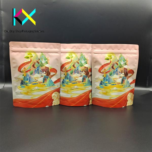 OEM ODM Ziplock Resealable Mylar Bag Hot Stamping Eco Stand Up Pouches