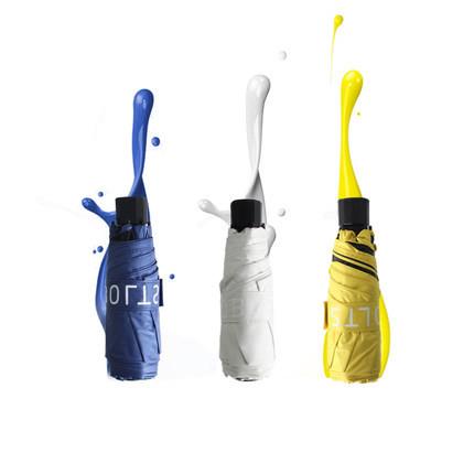 Full Auto Ladies Parasol Windproof Mini Folding Umbrella Silk Screen Printing