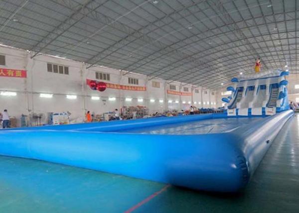 Huge Inflatable Water Parks With Swimming Pool /  Kids Water Slide