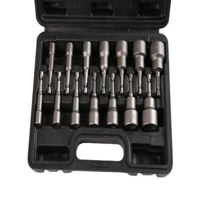 ODM 14 pcs 2.5 Magnetic Metric Quick-Change Hex Shank Nut Driver Set Impact Socket Set