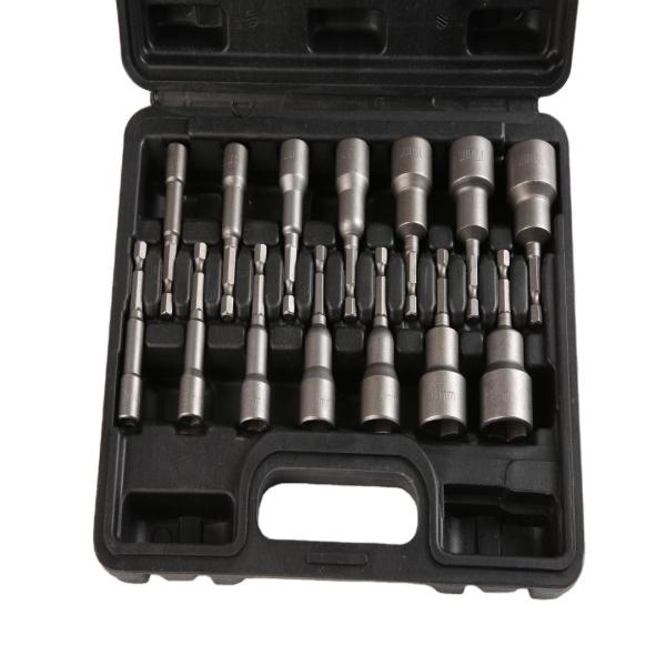 ODM 14 pcs 2.5 Magnetic Metric Quick-Change Hex Shank Nut Driver Set Impact Socket Set