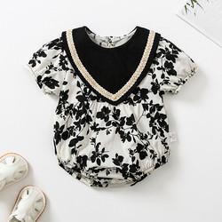 Wholesale Baby Boy Romper Sets Summer Plain Organic Baby Girl Jumpsuit Bodysuit with head hoop