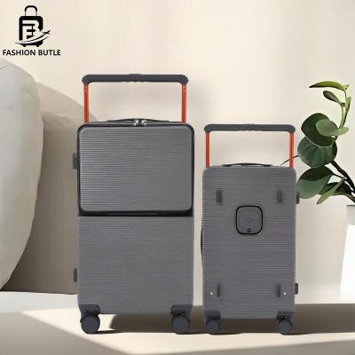 Wide trolley suitcase 20 inch women's multifunctional travel universal wheel cabin suitcase 2025 new 26 inch men's large capacity