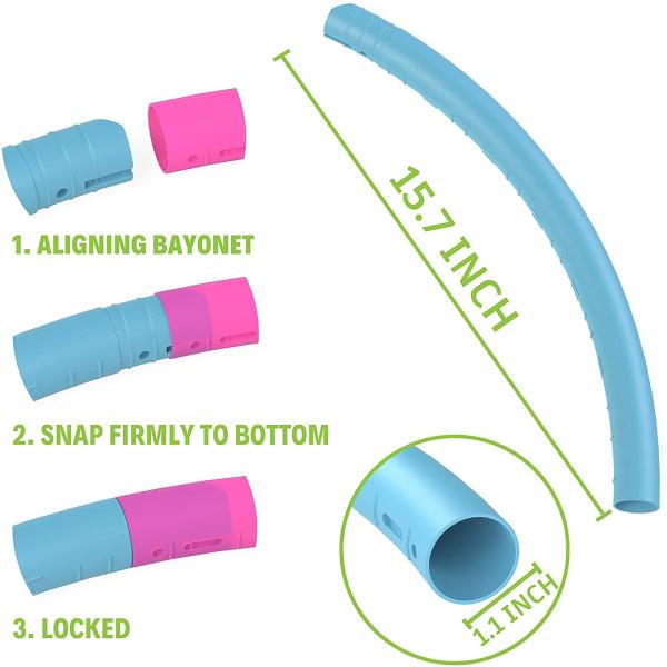 65cm 75cm Detachable Weighted Hula Hoop For Kids