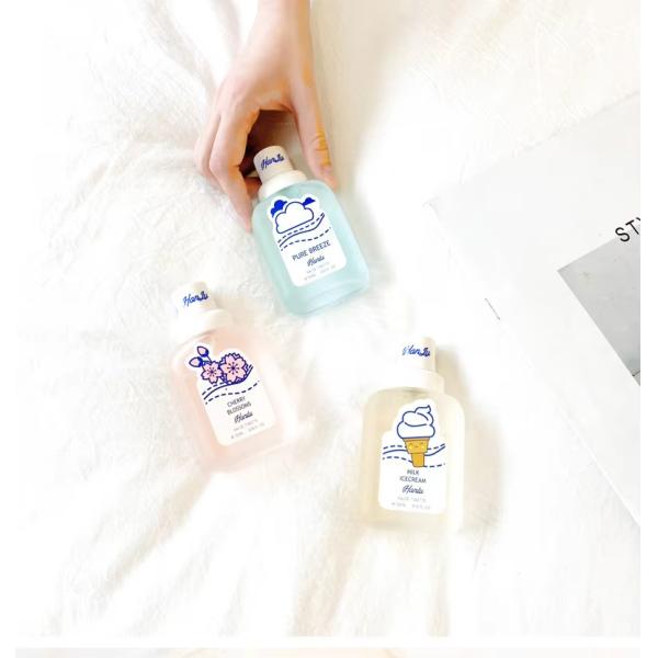 50ml Kids Mini Lasting Light Fragrance Body Spray Perfume for Students Baby Bear Girl with Peach Mini Perfumes Original