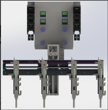HP-7304 four Valve Conformal Coating  Simultaneous coating of four separate areas
