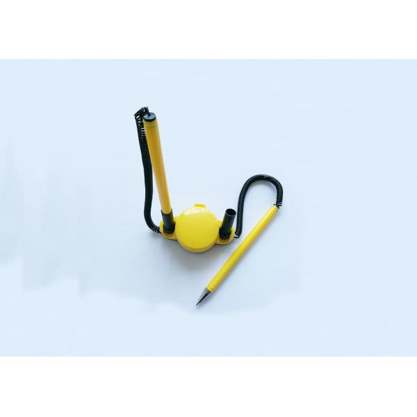 Yellow Table plastic Gel ink ball pen with logo for promotion(F201)