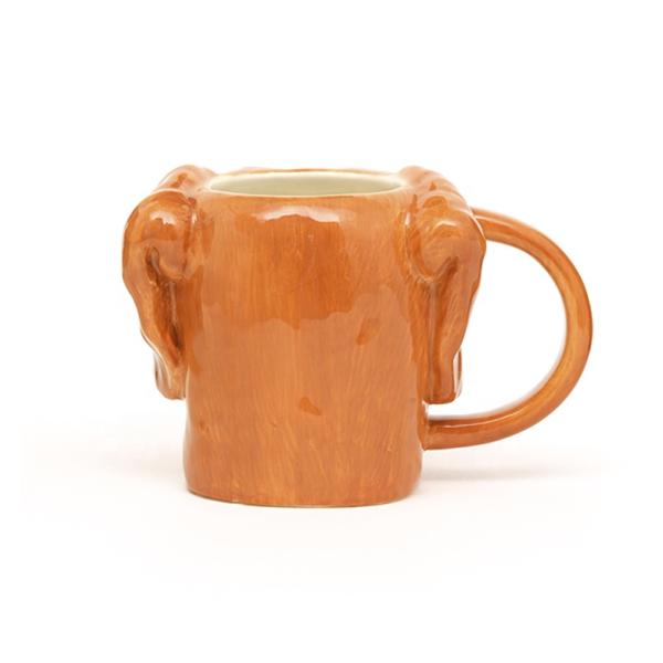 Самый продаваемый милый глиняный 3D в форме собаки Дизайн керамических кружек для животных с 3D ручной краской