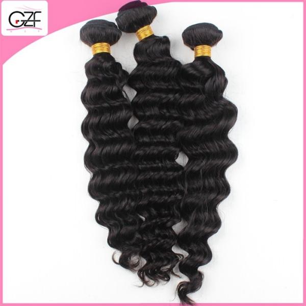 Double Layers Hair Weft 9A Deep Wave Fashion Malaysian Virgin Hair Weave Bundles