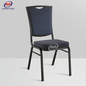 Square Back Blue Steel Hotel Banquet Chair ODM