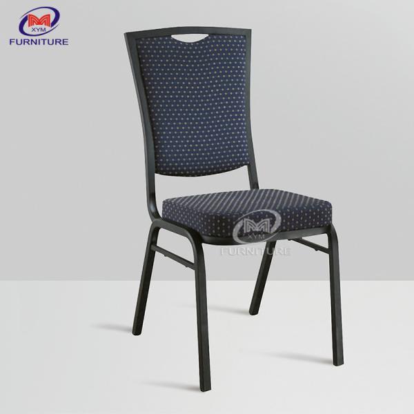 Square Back Blue Steel Hotel Banquet Chair ODM