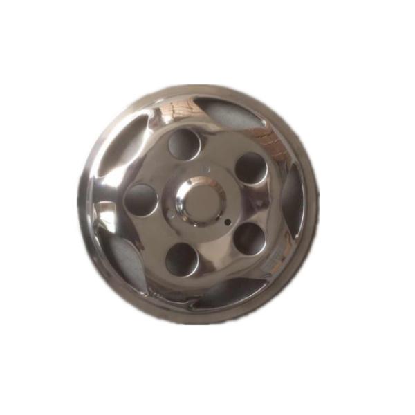 17 / 17.5 Inch Bus Wheel Cap , Stainless Steel Wheel Simulators 1 Mm Thickness