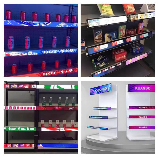 23.1 Inch Wall Mount Stretched Bar LCD Display , Retail Store Display For Advertising