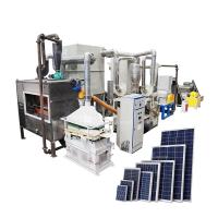 300-1000 kg/h Capacidade Painéis fotovoltaicos Máquinas de reciclagem para eliminação de resíduos fotovoltaicos