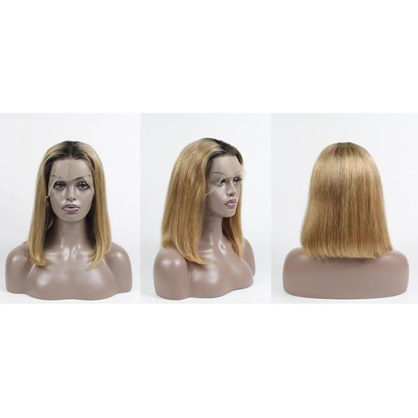 Remy Human Hair Bob Wig Short Bob Straight With 12 Inch Length 200g