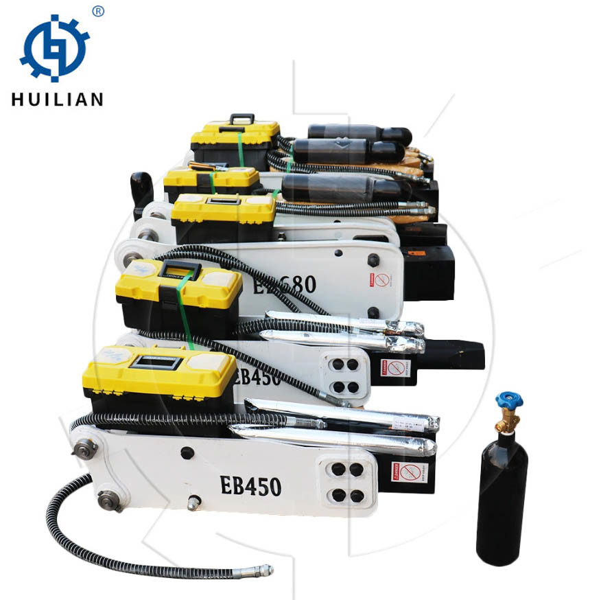 Stone Hydraulic Hammer Eb45 Eb68 Eb75 Eb85 0.8-14 Tons Breaker For Excavator With Chisel