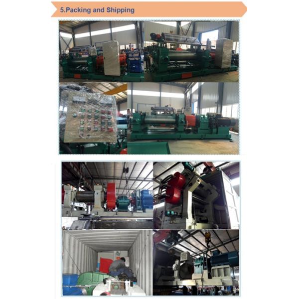 Factory Direct Supply Rubber Mixing Mill with 90kw Motor Power and Plc Control Open Mill