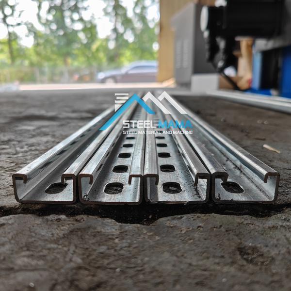 Flying Cutting Hydraulic Punching Hole High Speed Unistruct C Channel Roll Forming Machine
