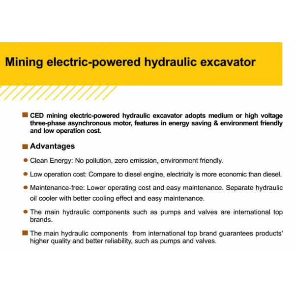 Большой экскаватор 250КВ 6000В гидравлический с двигателем дизеля/электричеством
