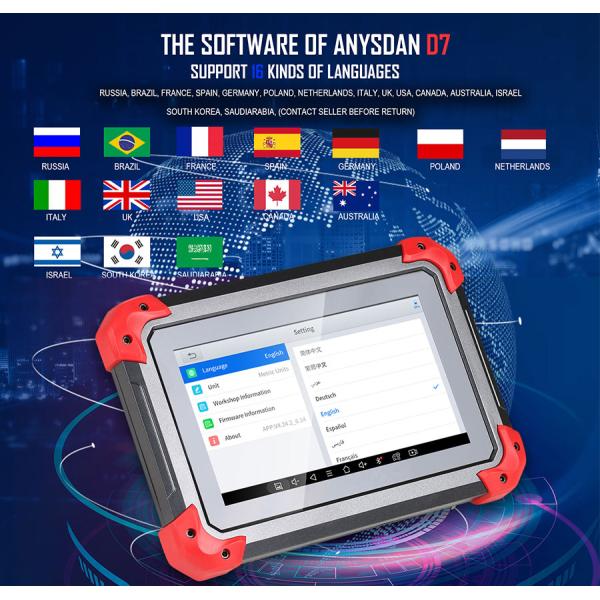 XTOOL D7 Автомобильный диагностический инструмент Двунаправленная поддержка OE уровень полная диагностика с 36+ услуг IMMO/Key Programmin