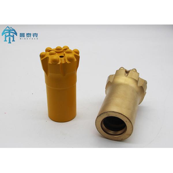 Spherical Thread Button Bit with 3 Flushing Holes for Mining and Quarrying CNC Milling and Heat Treatment Process