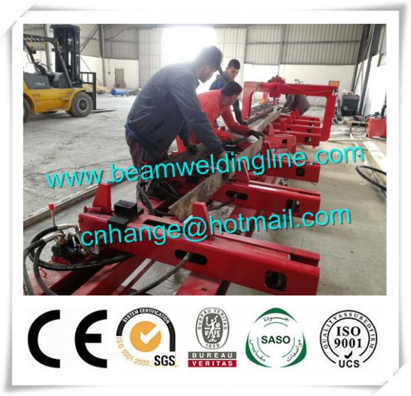 H Beam Fit Up Assembling Machine , Automatic H Beam Production Line Welding Machine