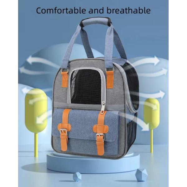 Oxford Pet Carrier Bag Semi Circle Dog Carrier Backpacks Breathable