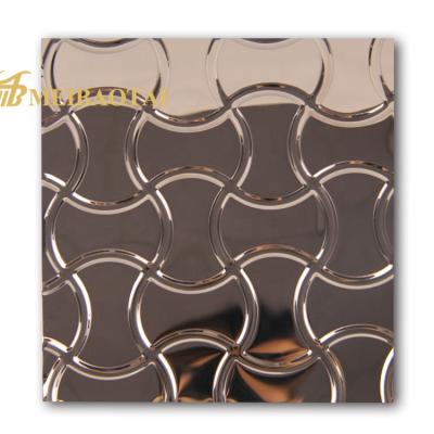 Padrão lustrado espelho de Diamond Embossed Stainless Steel Sheet AISI