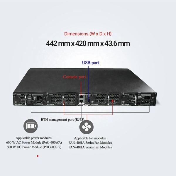 10g Switch Capacity Private Mold 48 Port 100g Data Center Switch CE6870-48T6CQ-EI
