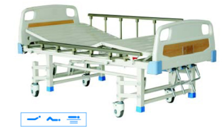 Stainless Steel Medical Hospital Bed Anti-Aging ABS For Home