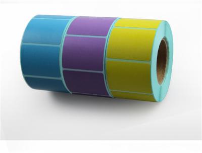 Industrial Colorful Thermal Label Sticker Blue Pink Colored Adhesive Labels Roll