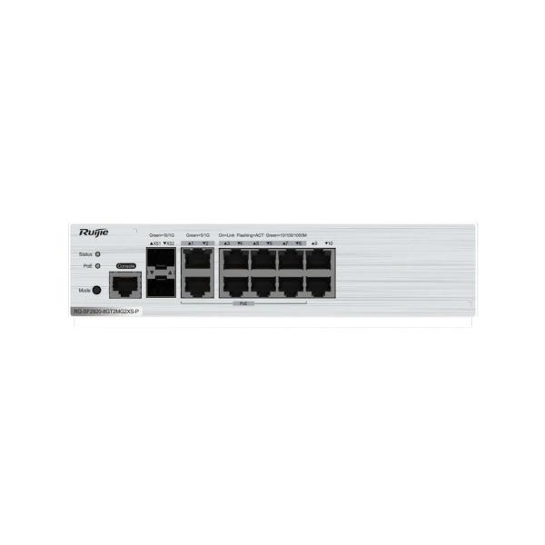 Ruijie Switch RG-SF2920-8GT2MG2XS-P 10G Uplink Administración web de seguridad avanzada Gigabit Ethernet Switch