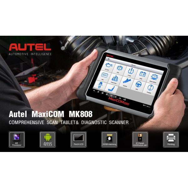 Original Autel MaxiCOM MK808 All System Diagnostic Tablet With 25 Special Functions Multi-Language