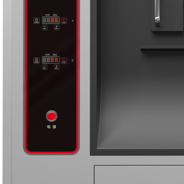Peixes máquina elétrica 380V /14.25KW da grade de 4 dos espaços de aço inoxidável comerciais