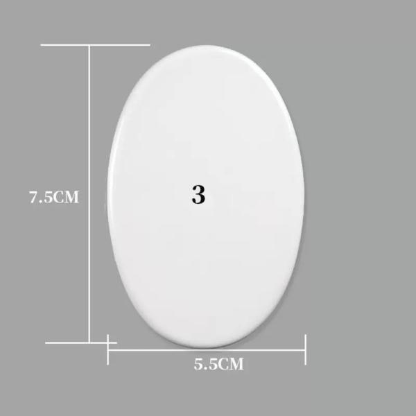 Carreaux en céramique sous-limation ovale recouverts de blanc Portraits commémoratifs pour personnes âgées Carreaux en céramique de tombe