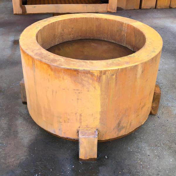 Fogo ardente de madeira de aço Pit Table do quintal do poço 90cm do fogo de Corten
