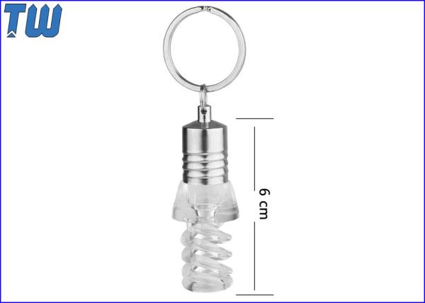 Acrylic Energy Saving Lamp 2GB Jump Drive USB Memory Stick LED Light