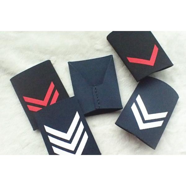 Military Epaulets Custom Screen Printing Uniform , Blue Shoulder Board Epaulette