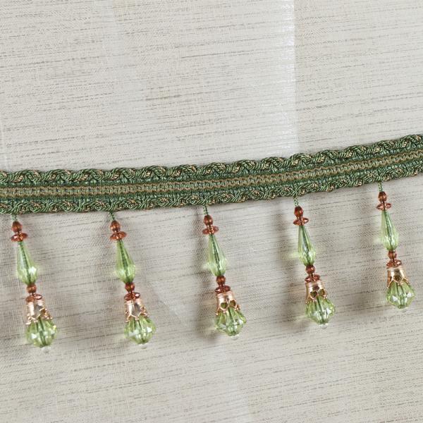 Handmade fashionable chain beads lace tassels fringes for curtain/sofa/pillow decoration