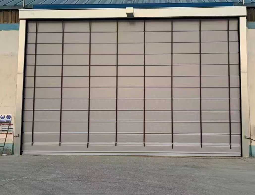 Industrial High Speed Stacking Door Custom Dimensions PVC Folding Door Large Opening