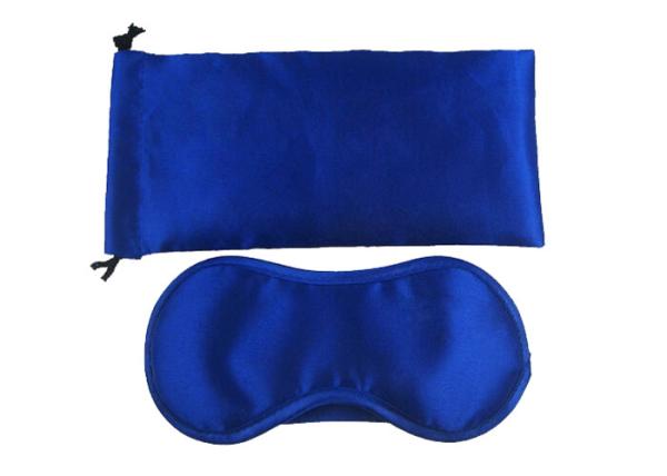 Firm Satin Sleep Blindfold Eye Mask Receive Customization On Design / Logo With Earplugs