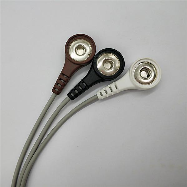 3 cabo de Holter ECG do paciente da ligação com o DR200 de monitoração do nordeste instantâneo/300