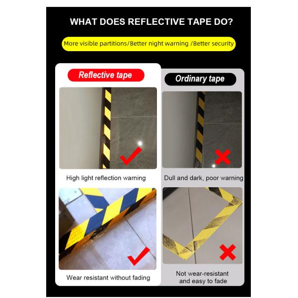 Hot Style High Visibility Car Reflective Tape Reflective Warning Safety Tape