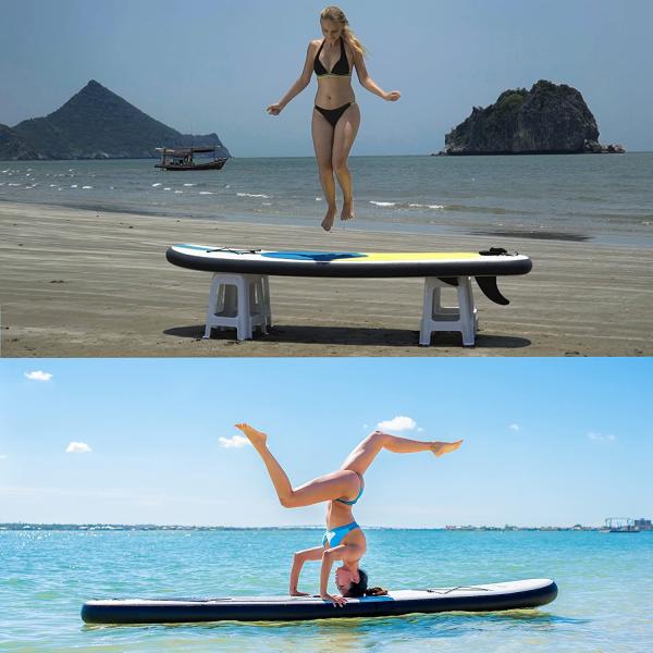 Yellow Green 3 Fin 10'X32''X6'' Inflatable Surf Boards