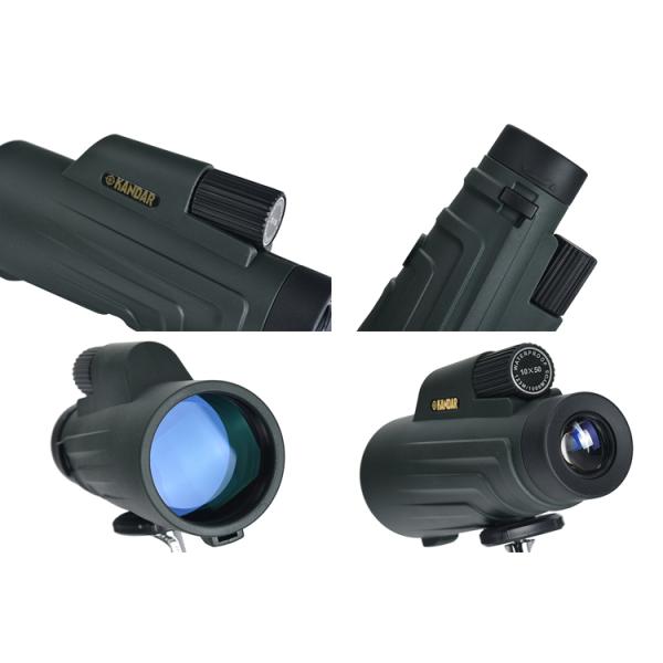 Waterproof Green 10X50 Monocular for Hunting and Sports Watching Outdoor Activities