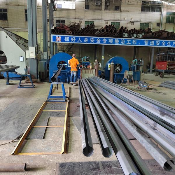 Welding Galvanised Octagonal Pole 8m 10m 12m 15m For Highway