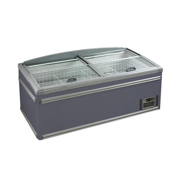 замораживатель острова раздвижной двери вентиляторной системы охлаждения замораж