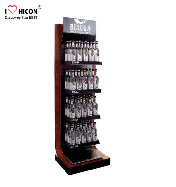 Customized Wine Display Stand Beverage Beer Display Rack Pop Merchandise Displays