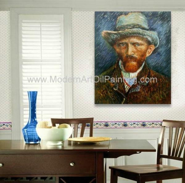 Vincent Van Gogh Paintings Self Portrait Reproduction On Canvas For House Decor